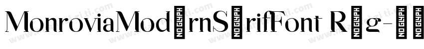 MonroviaModernSerifFont Reg字体转换